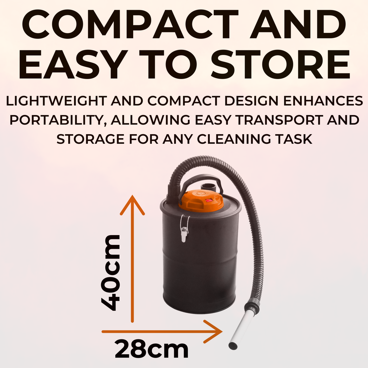Dirty-Sucker - Ash Vacuum Cleaner - 18L - 1000w