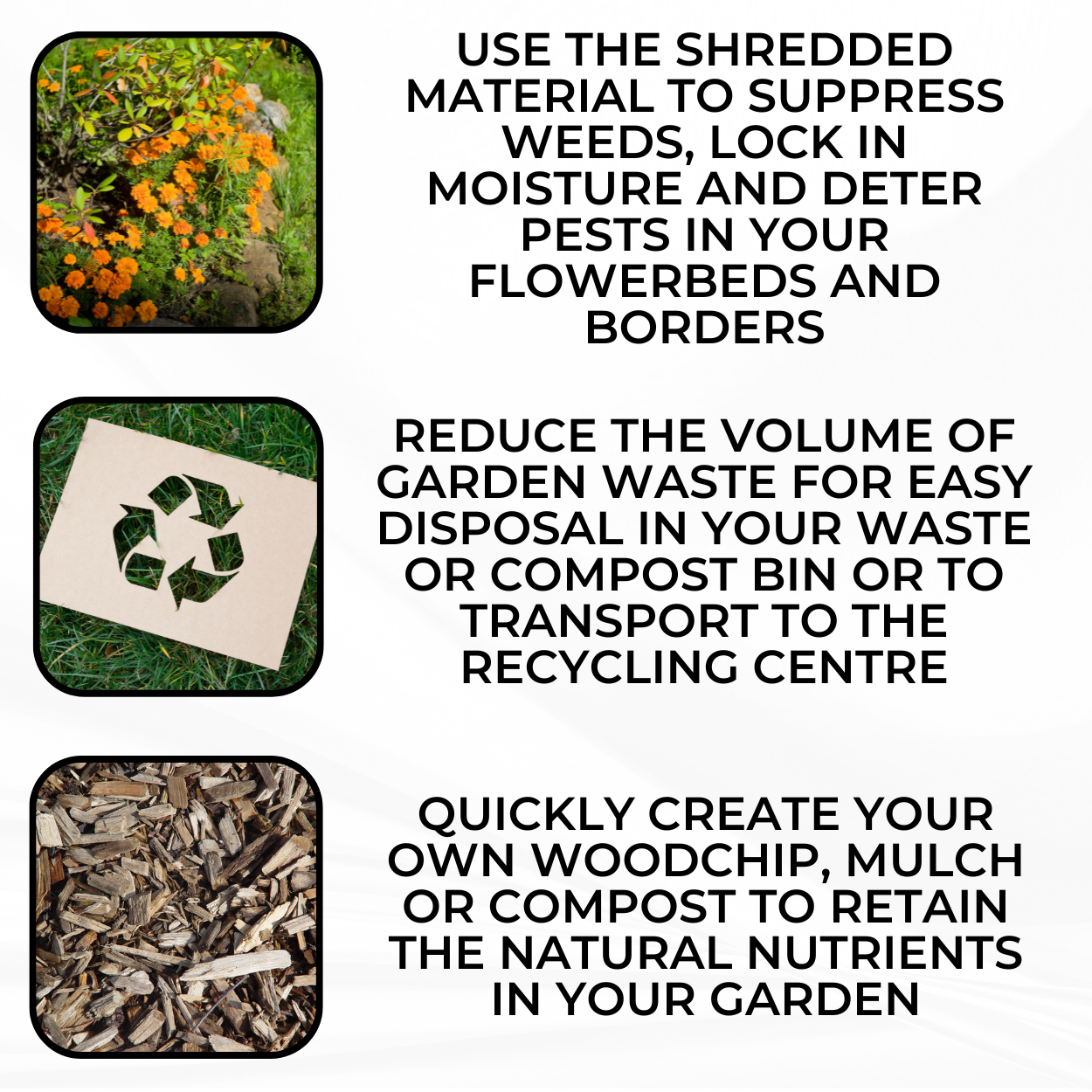 Lazy-Shred - Electric Garden Shredder with Collection Bag