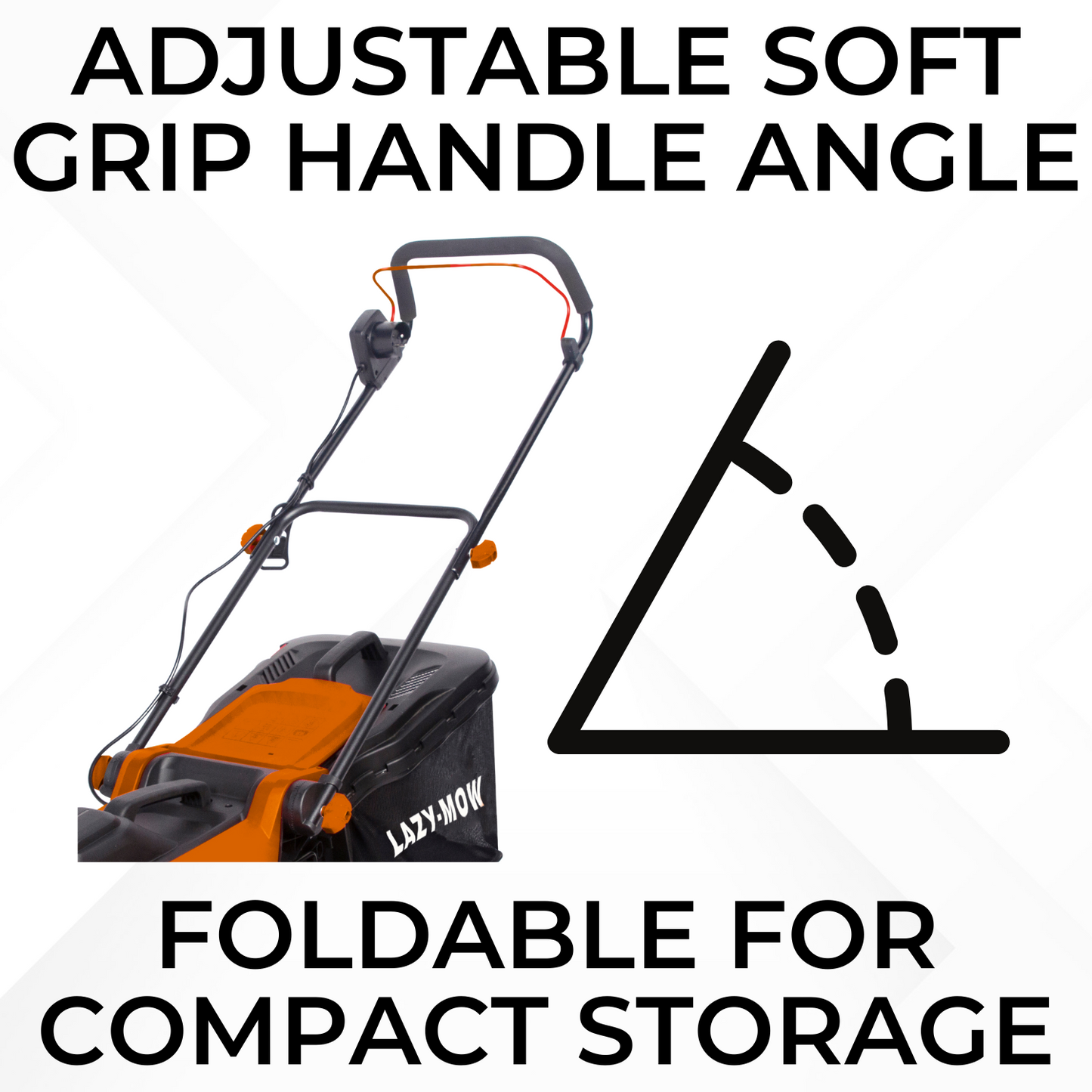 Lazy-Mow - 1200w Electric Rotary Lawnmower