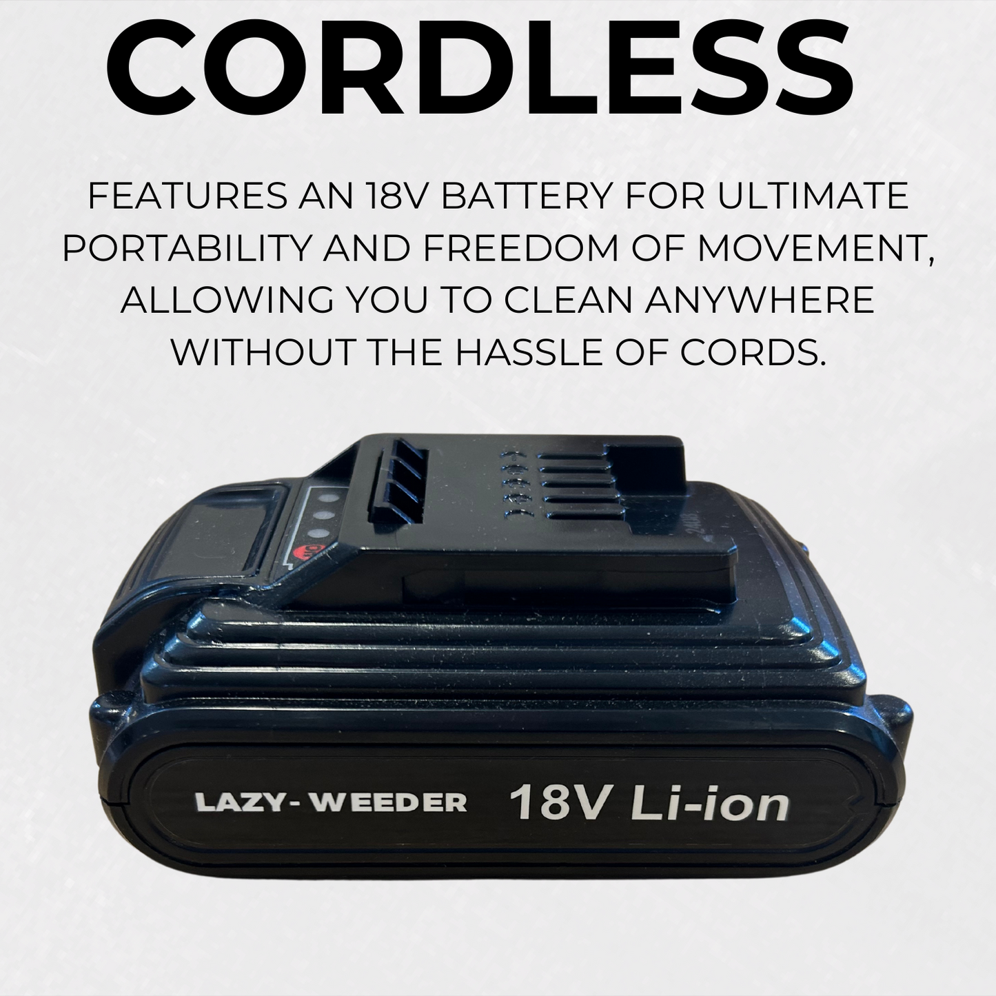 Lazy-Weeder V2 - Cordless Weed Removal Brush