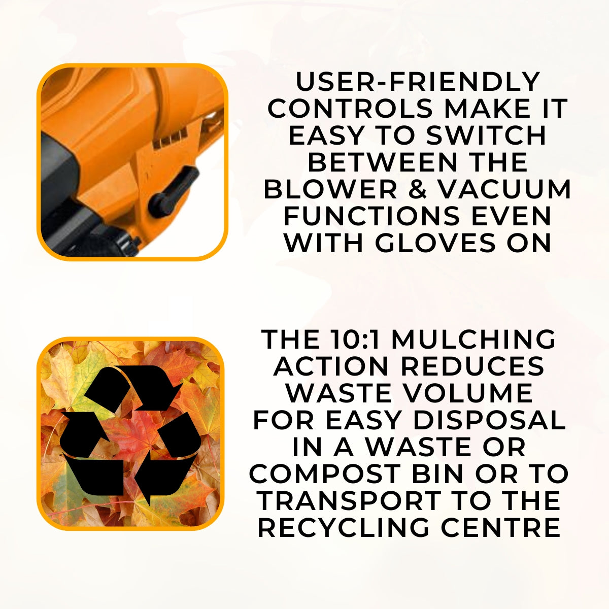Lazy-Leaf - 3-in-1 - Leaf Blower / Vacuum / Mulcher