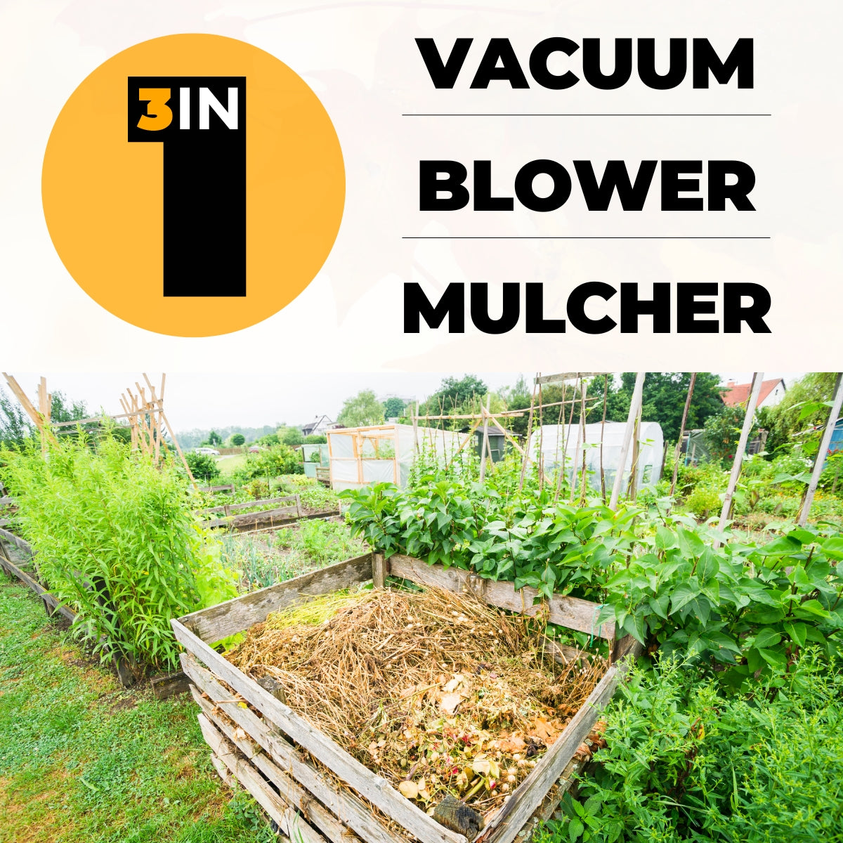 Lazy-Leaf - 3-in-1 - Leaf Blower / Vacuum / Mulcher