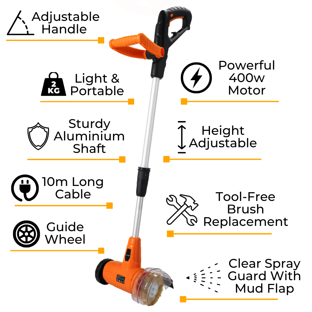 Lazy-Weeder V1 - 400w Electric Weed Removal Brush