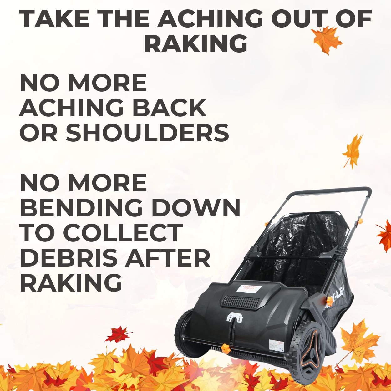 Lazy-Brush - Push Along Leaf Sweeper