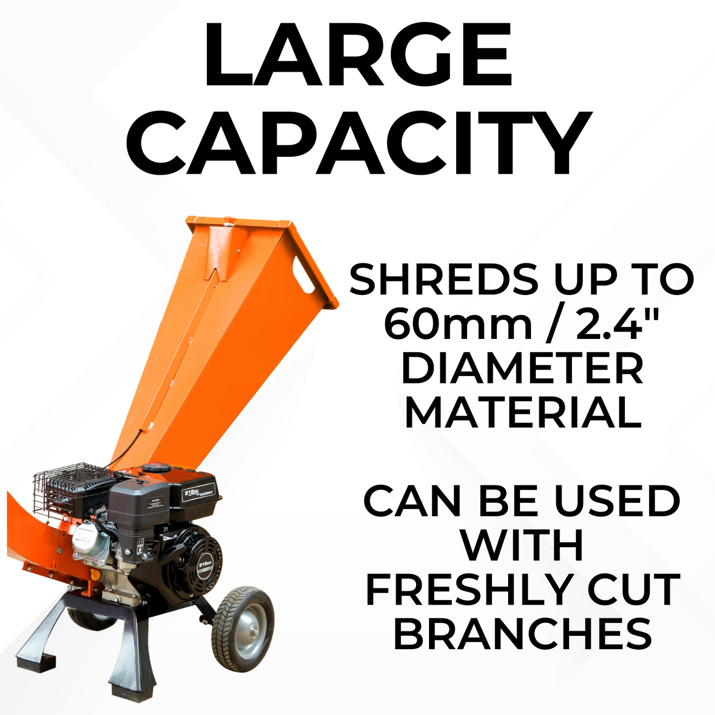 Lazy-Shred - 7hp Petrol Wood Chipper