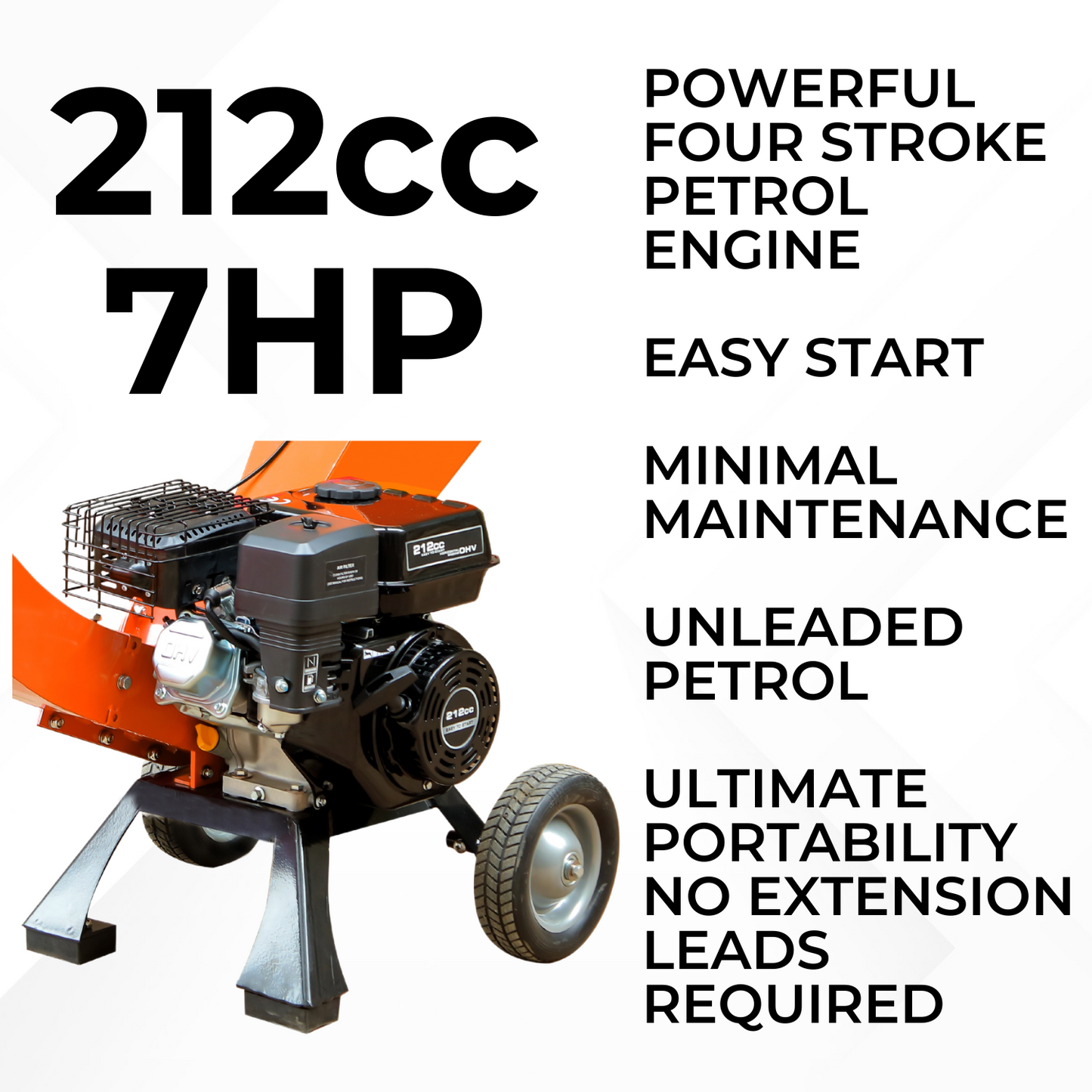 Lazy-Shred - 7hp Petrol Wood Chipper