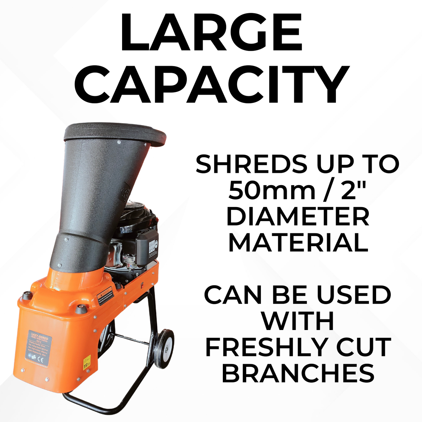 Lazy-Shred - 4hp Petrol Wood Chipper