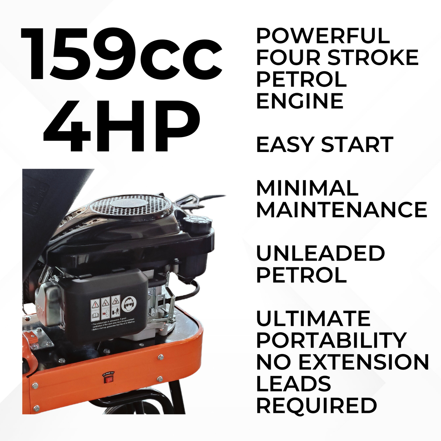 Lazy-Shred - 4hp Petrol Wood Chipper