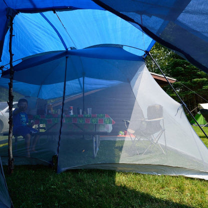 Tarpaulin Waterproof Ground Sheet Cover With Metal Fixing Eyelets & Rope Reinforced Hems