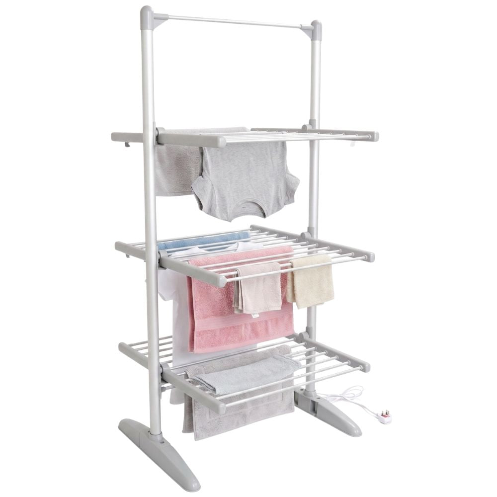 Lazy-Dry Electric Clothes Dryer with Cover - 3 Tier - 36 (21m) Heated Rails