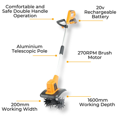 Lazy Tiller - Cordless Soil Tiller Cultivator