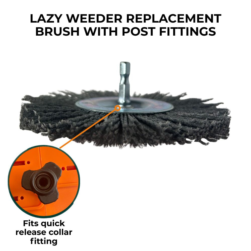 Replacement Nylon Brush For Lazy-Weeder - Post Fitting