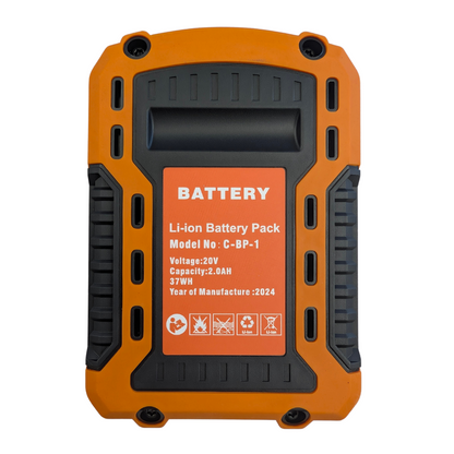 Replacement Battery For Cordless Tools - 2.0AH - C-BP-1