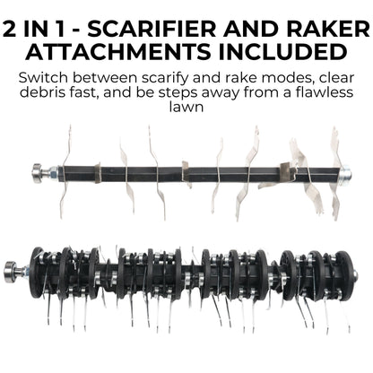 Lazy Scarify - Electric 2-in-1 Scarifier and Raker
