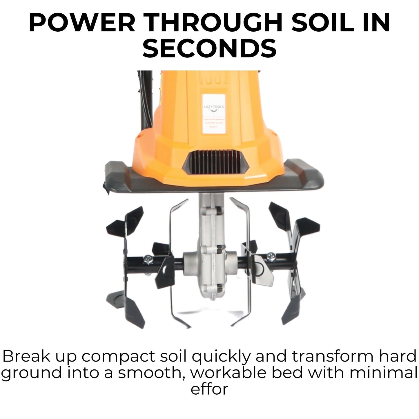 Lazy Tiller - 1080W Electric Soil Tiller