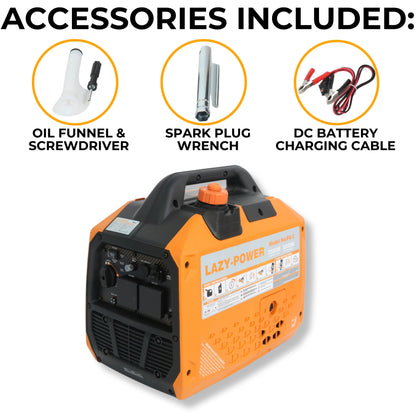 Lazy-Power - Portable Petrol Inverter Generator - 3500W - 149cc