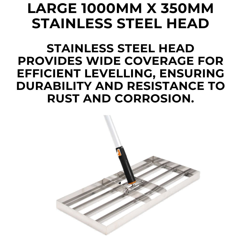 Lawn Levelling Rake Lute - 100cm x 35cm