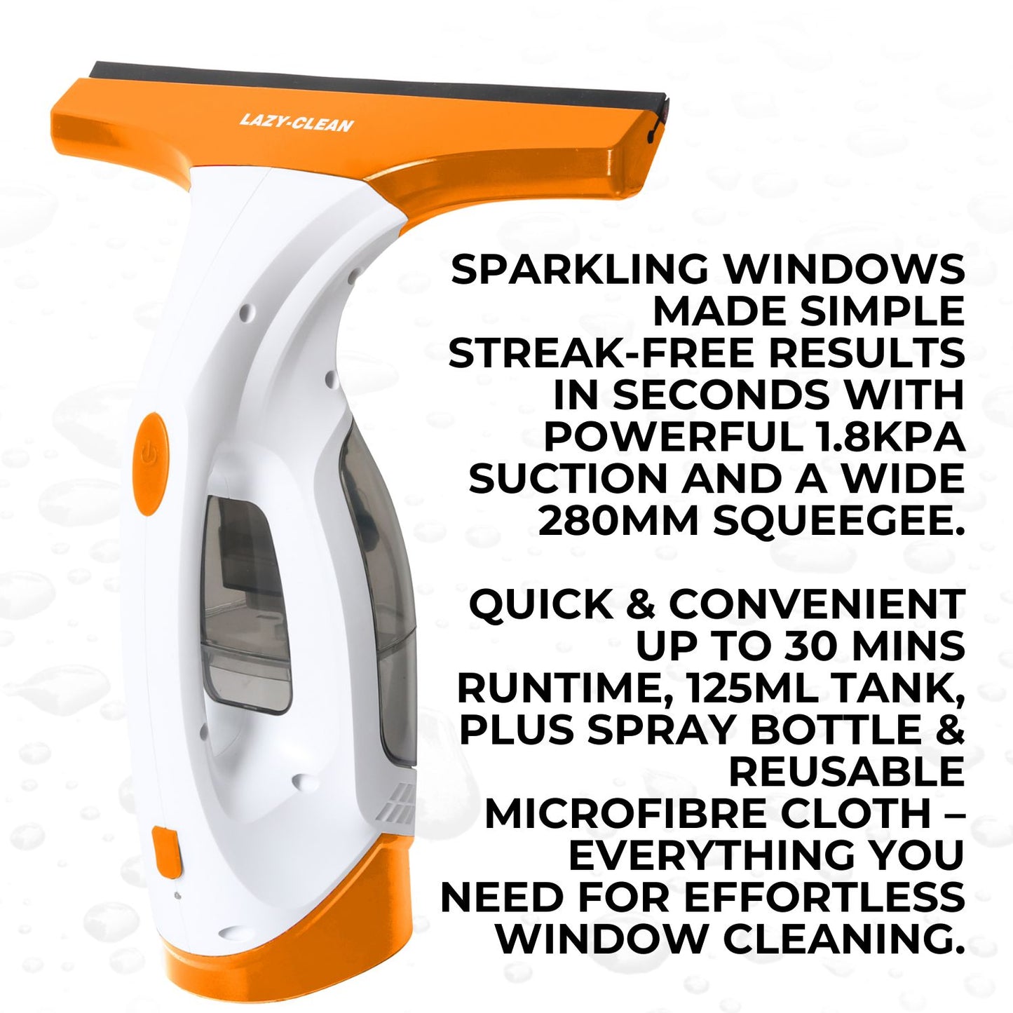 Lazy-Clean Cordless Window Vacuum - 280mm Wide