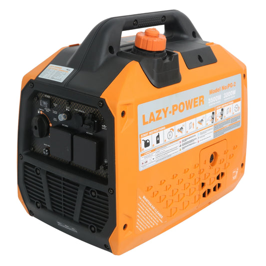 GRADE B: Lazy-Power - Portable Petrol Inverter Generator - 3500W - 149cc