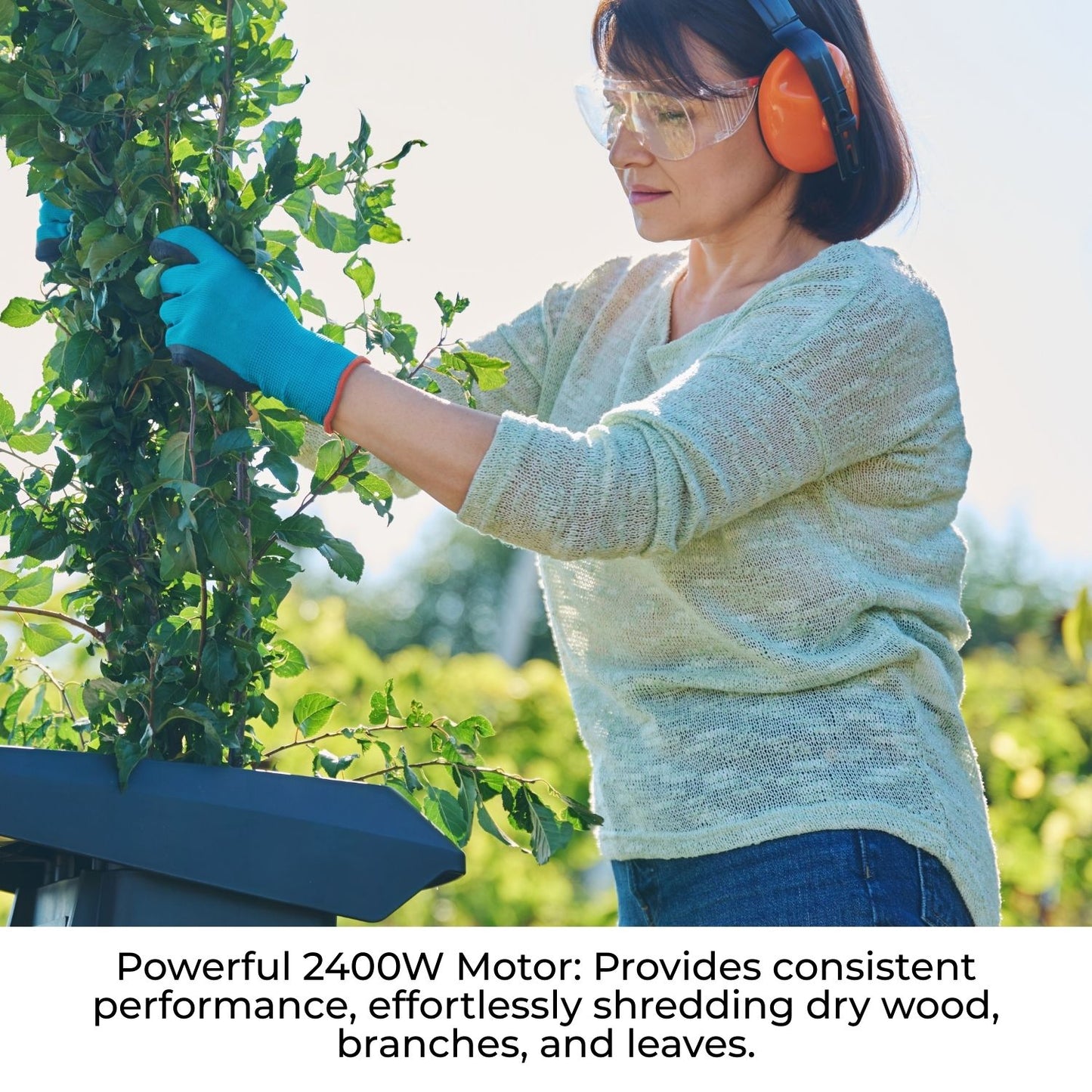 Lazy-Shred - Electric Garden Shredder with Collection Box