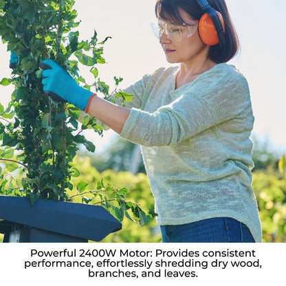 Lazy-Shred - Electric Garden Shredder with Collection Box