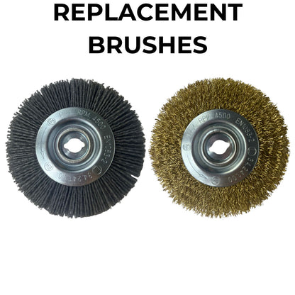 Replacement Nylon and Wire Brushes For Lazy-Weeder - Nut And Bolt Fitting