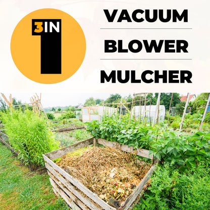 CLEARANCE: Lazy-Leaf - 3-in-1  - Leaf Blower / Vacuum / Mulcher
