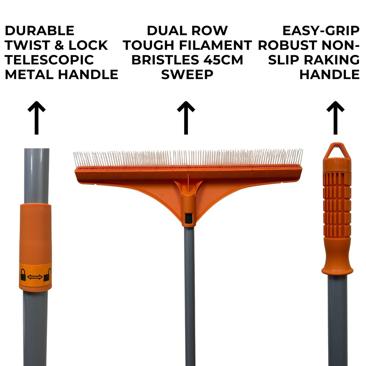 Artificial Grass Rake with Hose Attachment