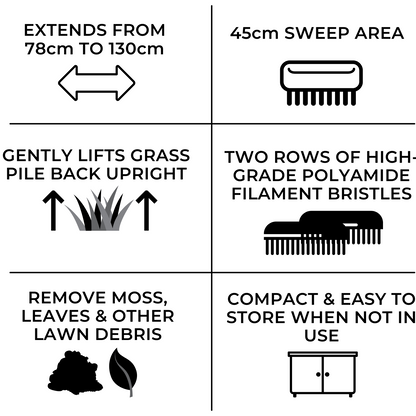 Artificial Grass Rake with Hose Attachment