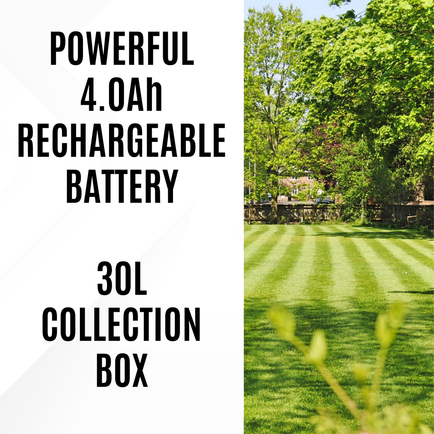 Lazy-Mow Unplugged - Cordless Rotary Lawnmower