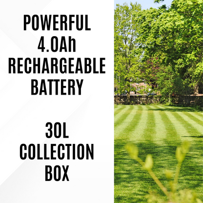 Lazy-Mow Unplugged - Cordless Rotary Lawnmower