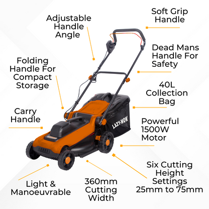 1500w Electric Lawnmower