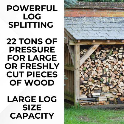 Lazy-Log - 22 Ton - Petrol Log Splitter - Trailer Mounted