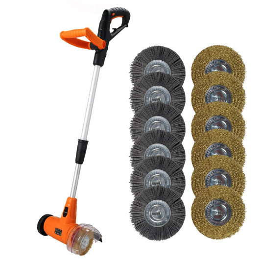 Lazy-Weeder PRO - 400w Electric Weed Removal And Replacement Brush Bundle