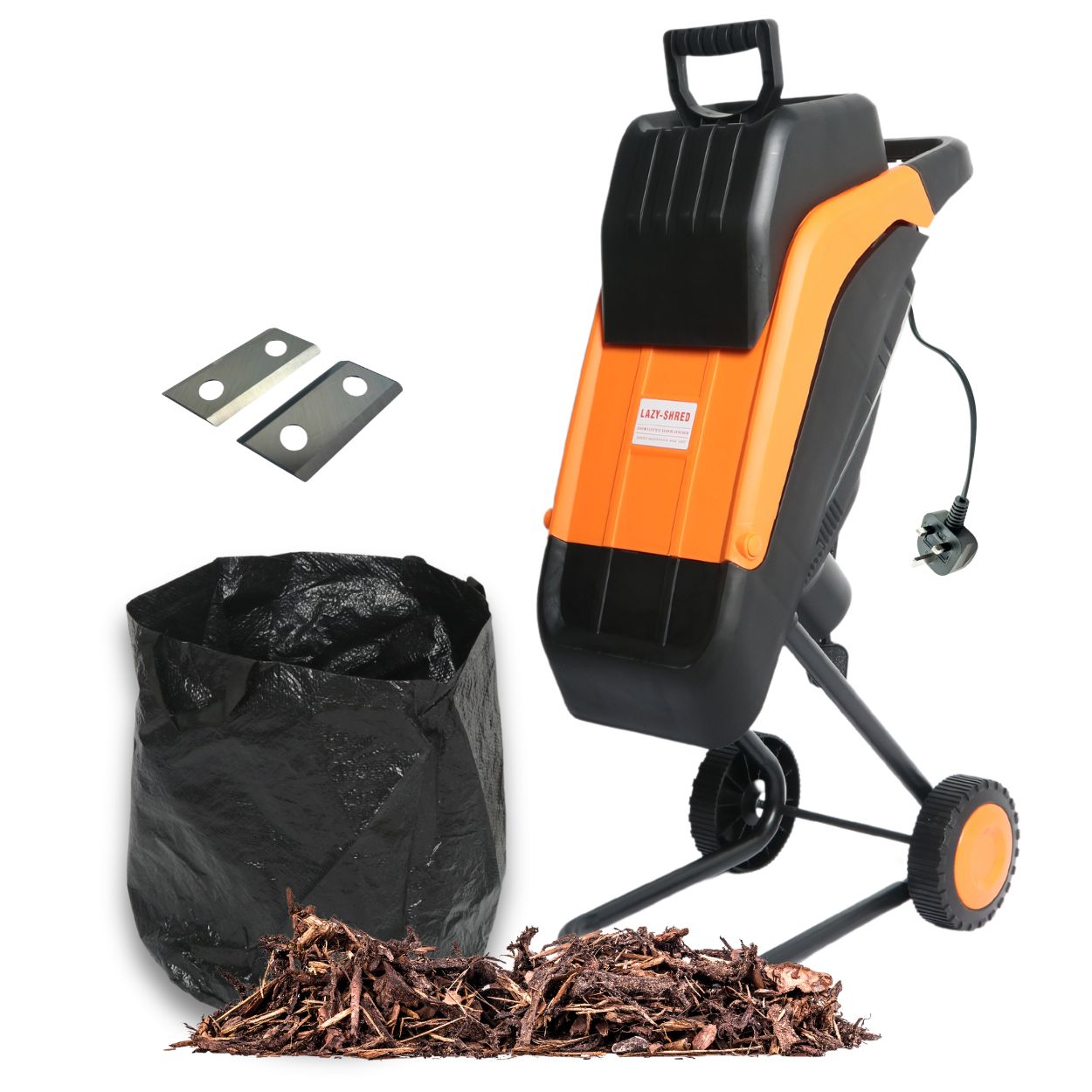 Lazy-Shred - Electric Garden Shredder with Collection Bag